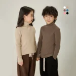 Toddler Kids Winter Turtleneck Sweater – Warm Knit Pullover 3-10T