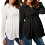 Maternity Loose Breathable Comfort Shirt – Elegant & Simple Top