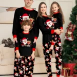 Christmas - Themed Family Pajamas - Santa, Reindeer & Festive Text Prints
