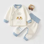 2025 Fall Winter Autumn Clothes Autumn Pants High Waisted Belly Protection Warm Underwear Clothes Men s and Women s Padded Sets